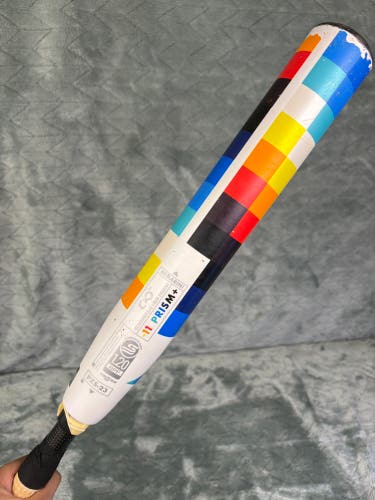 White 2023 DeMarini Prism+ Composite Bat (-11) Composite 18 oz 29" (Used)