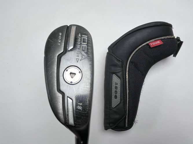 Adams Idea Pro Black 2 Hybrid 18* Aldila Voodoo SNV8 Stiff Graphite Mens RH HC