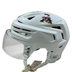 White Medium Bauer Re-Akt 155 Helmet Pro Stock (Used) 1667