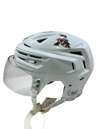 White Medium Bauer Re-Akt 155 Helmet Pro Stock (Used) 1667