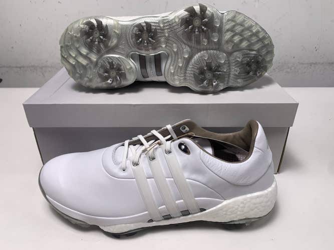 Adidas Tour360 22 Waterproof Golf Shoes White Men's SZ 12.5 (GV7245) NIB
