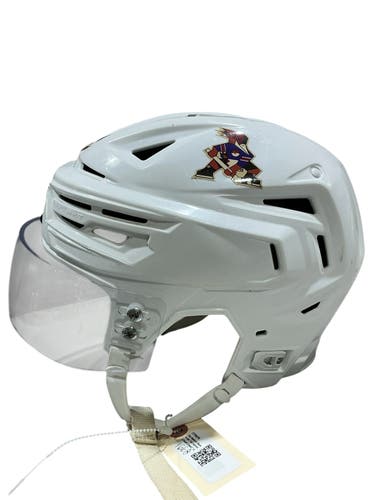 White Medium Bauer Re-Akt 155 Helmet Pro Stock (Used) 1668