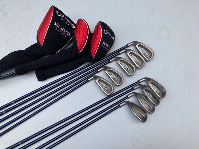 Men's Callaway Big Bertha X-12 Iron Set Left Hand Regular Flex Graphite Shaft (Used)