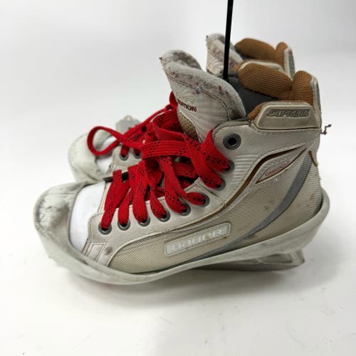 Used White Bauer Supreme One80LE Goalie Skates | Size 5 | AB475