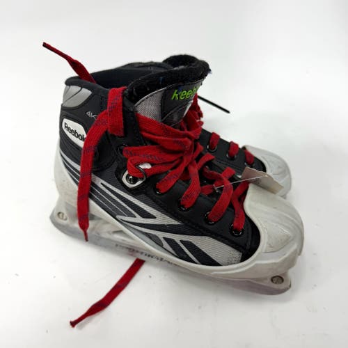 Used Reebok 4k Goalie Skates | Size 2 D | AB487