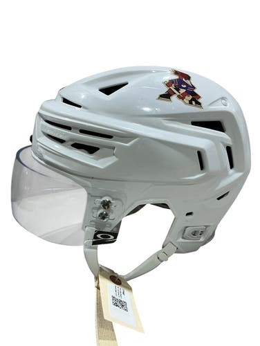 White Large Bauer Re-Akt 155 Helmet Pro Stock (Used) 1670