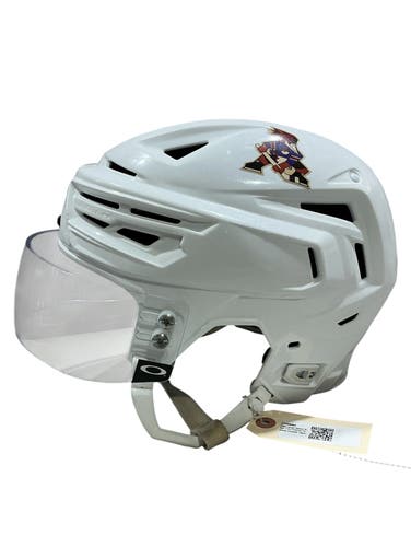 White Large Bauer Re-Akt 155 Helmet Pro Stock (Used) 1669