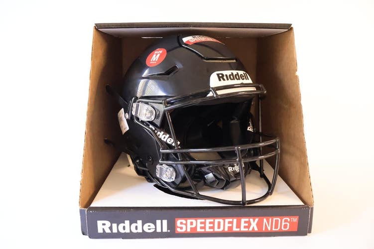 Riddell SpeedFlex ND6 Black Youth Football Helmet Size Youth Medium 2026 Read