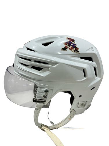 White Large Bauer Re-Akt 150 Helmet Pro Stock (Used) 1671