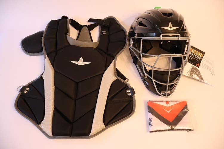 All-Star S7-ELITE SERIES Catcher Gear Set Youth Medium 12-16- NEW Read