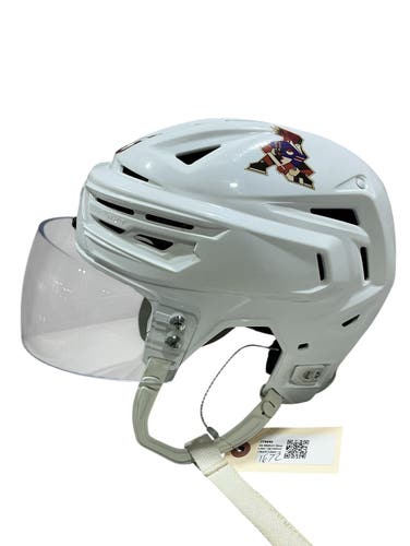 White Medium Bauer Re-Akt 150 Helmet Pro Stock (Used) 1672