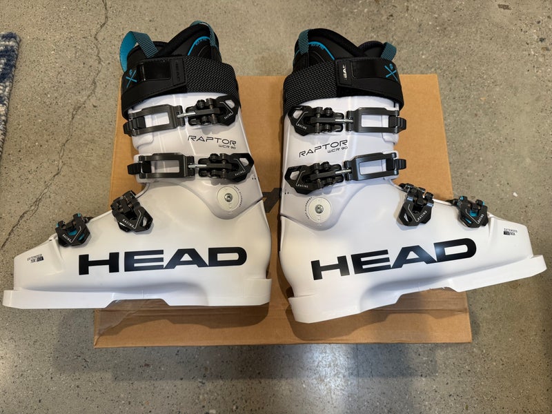 Mondo 26 & 26.5 Unisex HEAD Racing Worldcup Raptor Ski Boots Medium Flex (New)