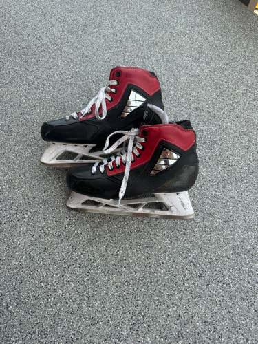 True Custom Pro Hockey Goalie Skates Wide Width 8 (Used)