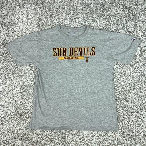 Arizona State Sun Devils Shirt Mens Large Gray NCAA Football Champion Tee T