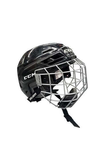 Used CCM TACKS 710 Helmet Cage Combo Black MD 11835-S000211859