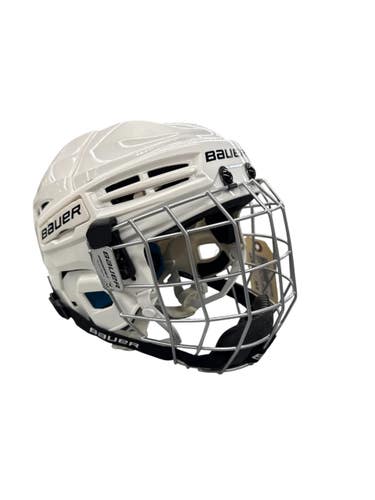 Used Bauer PRODIGY HLMT/CAGE COMBO Helmet Cage Combo White SM 11835-S000211949