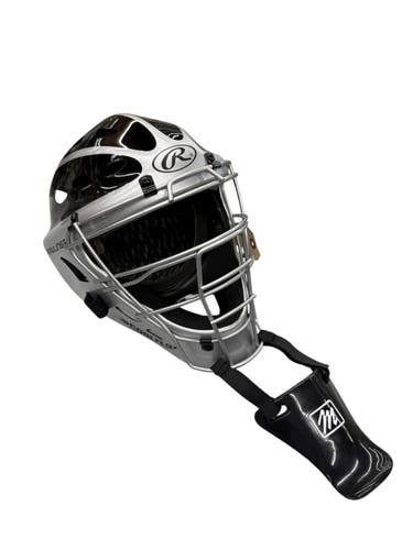 Used Rawlings CFA1JP Batting Helmet w/Mask Black And Grey LG 11835-S000212037