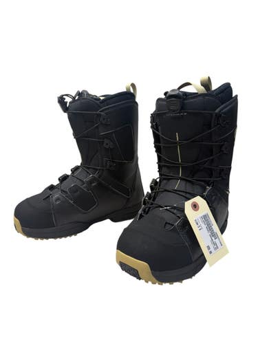 Used Salomon MAORI Mens Snowboard Boots Black Senior 8 11835-S000212115