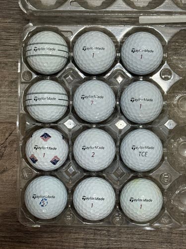 12 TaylorMade TP5x Golf Balls - 5A MINT CONDITION ONLY