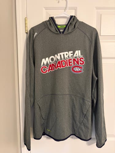 Montreal Canadiens Hoodie Men’s Large Reebok Team Issued