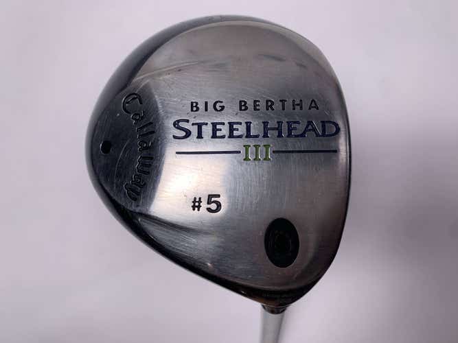Callaway Steelhead III 5 Fairway Wood 18* System III Senior Graphite Mens RH