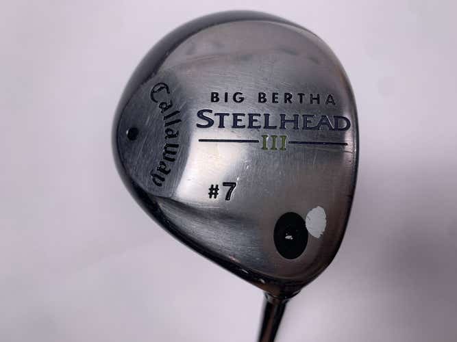 Callaway Steelhead III 7 Fairway Wood 21* System III Senior Graphite Mens RH