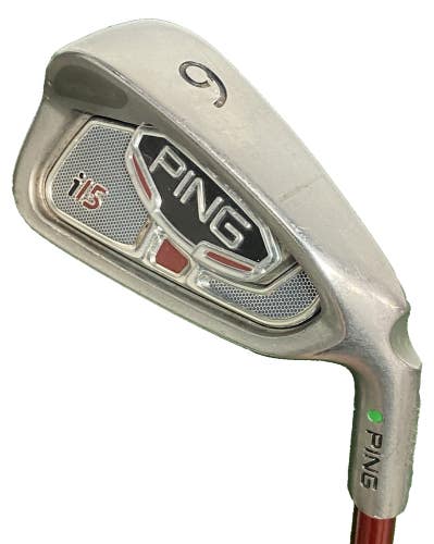 Ping i15 6 Iron Green Dot 2 Up RH TFC149 Regular Graphite 37" Nice Midsize Grip
