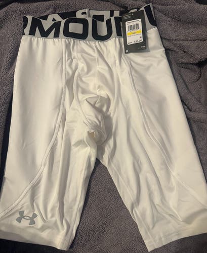 NWT Under Armour M Diamond Slider Compression Shorts