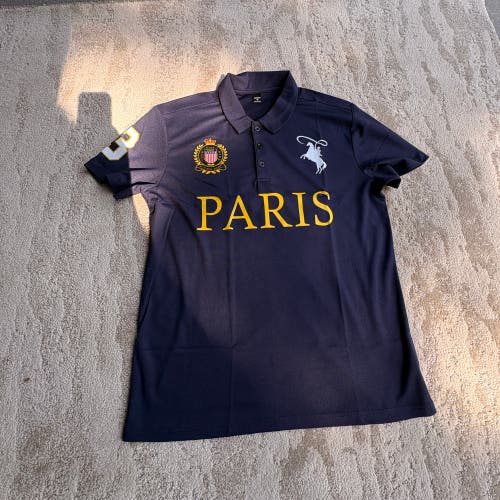 Blue Medium Men's Polo Shirt (New)