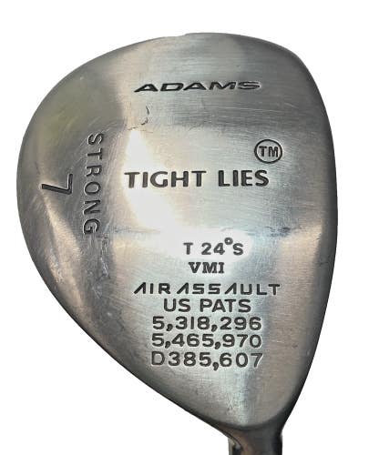 Adams Tight Lies VMI Strong 7 Wood 24* Men's RH Stiff Flex Steel 41.5" New Grip