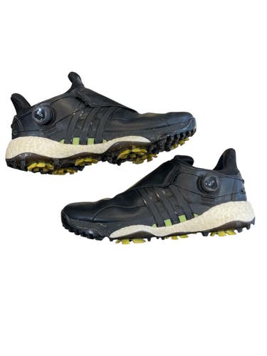 Used Adidas Mens Golf Shoes Black Senior 11.5 11873-S000247407