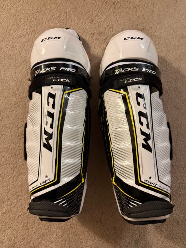 Senior CCM Tacks Pro 16" Shin Pads Pro Stock (New)