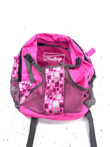 Used Rawlings T-BALL BB/SB Player Backpack Pink 11860-S000315106