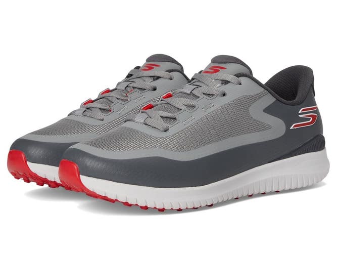 Skechers GO GOLF Flight 214131-GRY Sneaker Men Gray Wide Spikeless Shoes LIQ1672