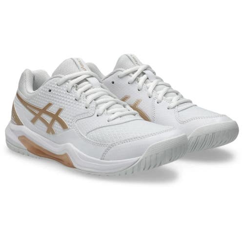 Asics Gel-Dedicate 8 1042A236-105 Women's 7.5 B White Pickleball Shoes LIQ1681