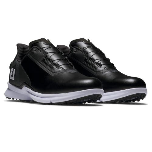 FootJoy Fuel Sneakers Men's US 10.5 Black White Low Top Golf Shoes LIQ1586