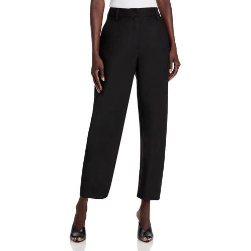 Steve Madden Junia Dress Pants Women's XL Black Wide Leg Zip Fly Cropped PALL379