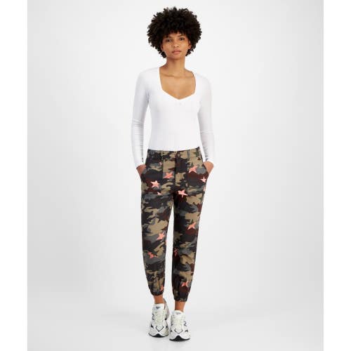 Tinseltown Cargo Jogger Pants Women's 1 Juniors Multi Star Camo Utility PALL469