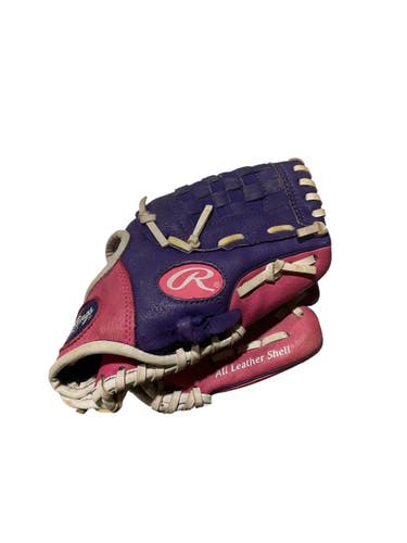 Used Rawlings HIGHLIGHT SERIES BB/SB Glove RH Throw Pink 10" 11847-S000038435