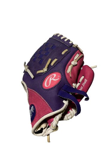 Used Rawlings HIGHLIGHT SERIES BB/SB Glove RH Throw Pink 10" 11847-S000038436
