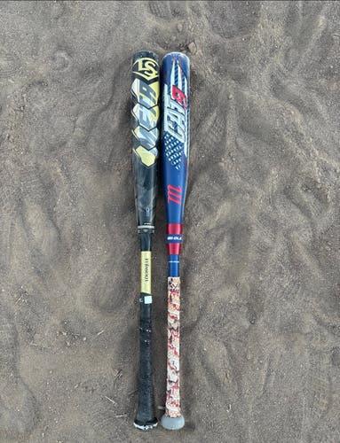 Bundle with 2021 Louisville Slugger Meta Composite BBCOR and Marucci Cat 9 comp BBCOR