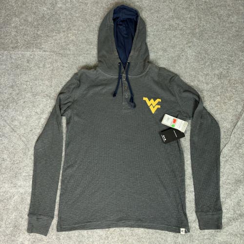 West Virginia Mountaineers Shirt Hoodie Mens Small NCAA Football College Thermal