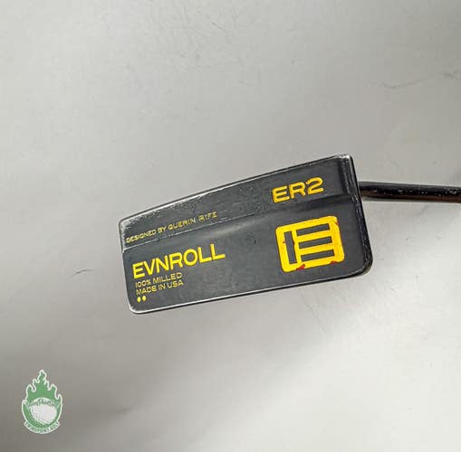 Used Right Handed EVNROLL ER2 Black 33" Milled Putter Steel Golf Club