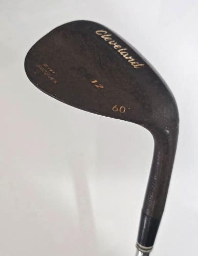 Cleveland CG12 Zip Grooves 60 Raw Lob Wedge / Steel Wedge Flex Shaft