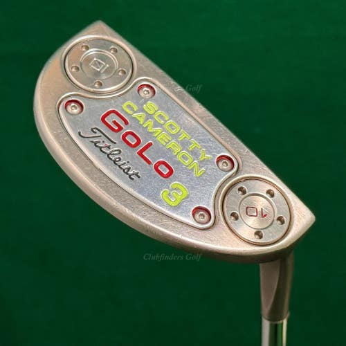 Scotty Cameron 2015 GoLo 3 Custom 35" Heel-Shafted Milled Putter Titleist w/ HC
