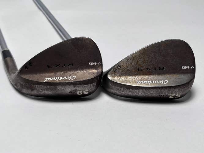 Cleveland RTX 3 Tour Raw Wedge Set 52* 10 | 58* 9 TT DG S400 Tour Issue Stiff RH