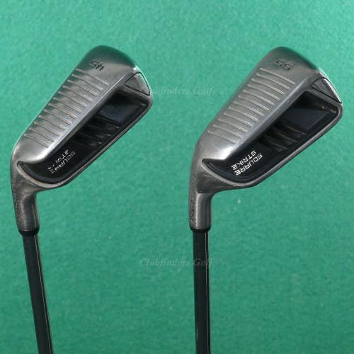 LH Square Strike 45 Pitching & 55 Sand Wedges Stepped Steel SET OF 2