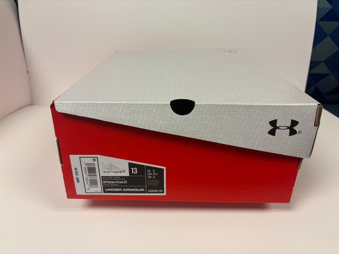 White Men's Size 13.0 (W 14.0) Under Armour Harper 8 (New)
