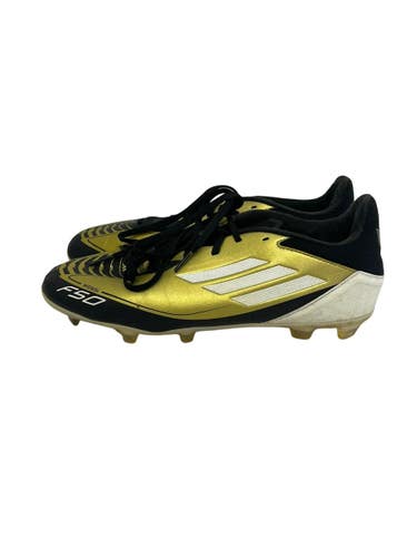 Used Adidas F50 Messi Mens 8.5 Soccer Cleats Black And Gold  11692-S000156813