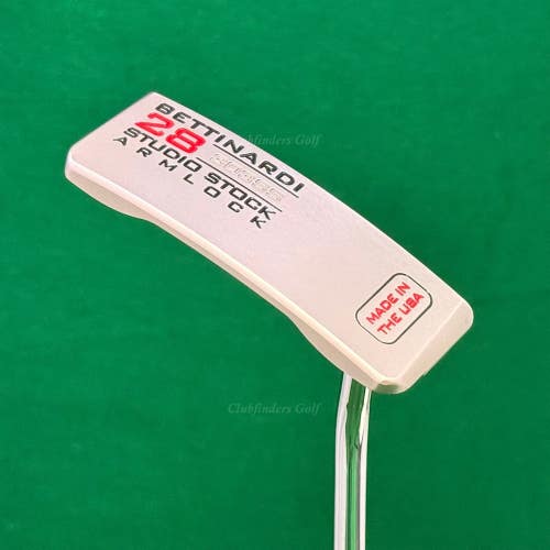Bettinardi Studio Stock 28 Armlock Milled 40.75" Single-Bend Belly Putter w/ HC